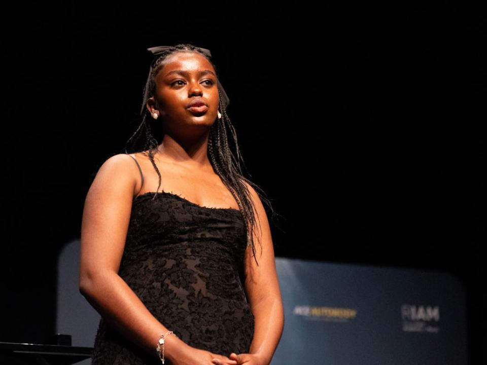 Alice O'Leary performing at Leinster Spotlight Awards